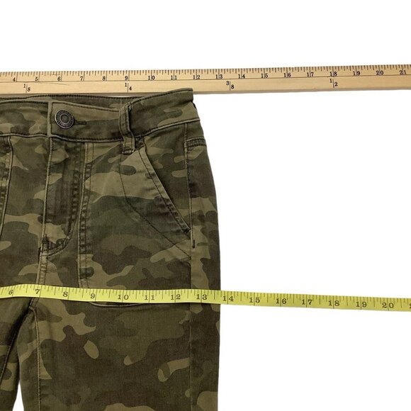 American Eagle Jegging Camouflage High-Rise Stretch Denim Womens Size 00 Short - Picture 7 of 9